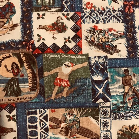 Vintage 2002 Reyn Spooner Hawaiian Shirt Mele Kalikimaka Christmas-Never Worn-L - Picture 4 of 6